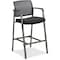 Lorell Stool, f/Guests, Mesh Back, 23-5/8"x22-78"x42-7/8", Black LLR30954 - alternate 1
